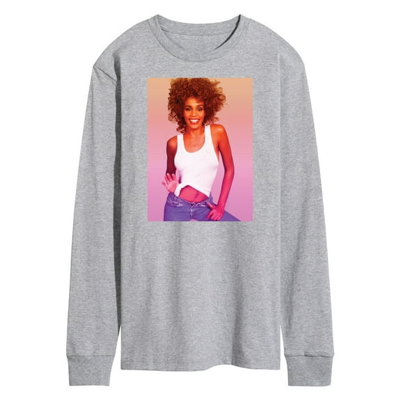 Whitney Houston - Gradient Photo - Men's Long Sleeve T-Shirt
