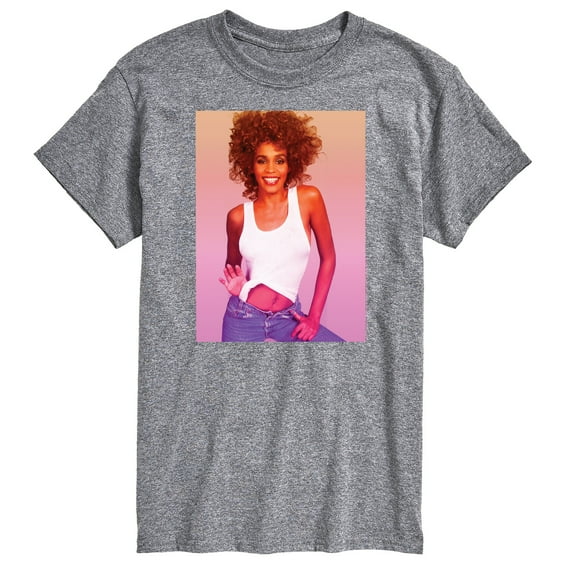 Whitney Houston - Gradient Photo - Men's Short Sleeve Graphic T-Shirt
