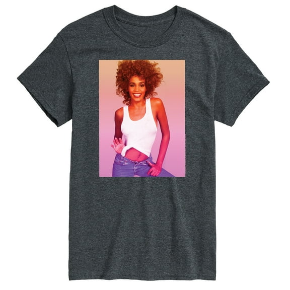 Whitney Houston - Gradient Photo - Men's Short Sleeve Graphic T-Shirt