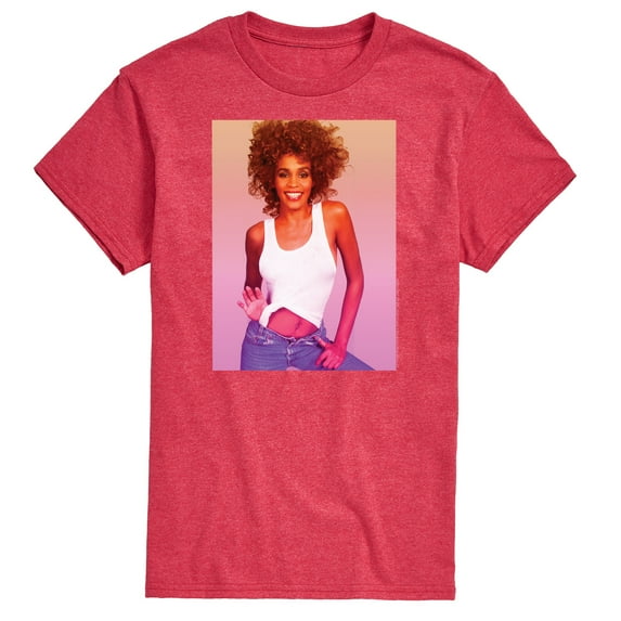 Whitney Houston - Gradient Photo - Men's Short Sleeve Graphic T-Shirt
