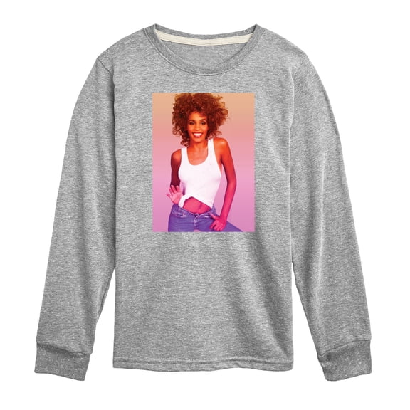 Whitney Houston - Gradient Photo - Toddler And Youth Long Sleeve Graphic T-Shirt