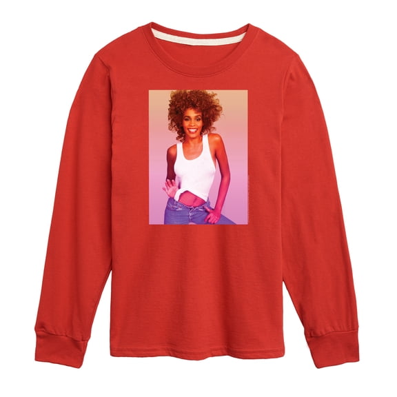 Whitney Houston - Gradient Photo - Toddler And Youth Long Sleeve Graphic T-Shirt