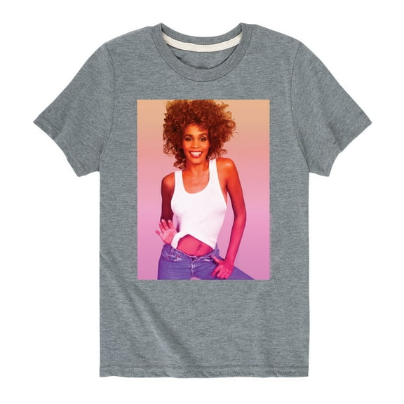 Whitney Houston - Gradient Photo - Toddler And Youth Short Sleeve Graphic T-Shirt