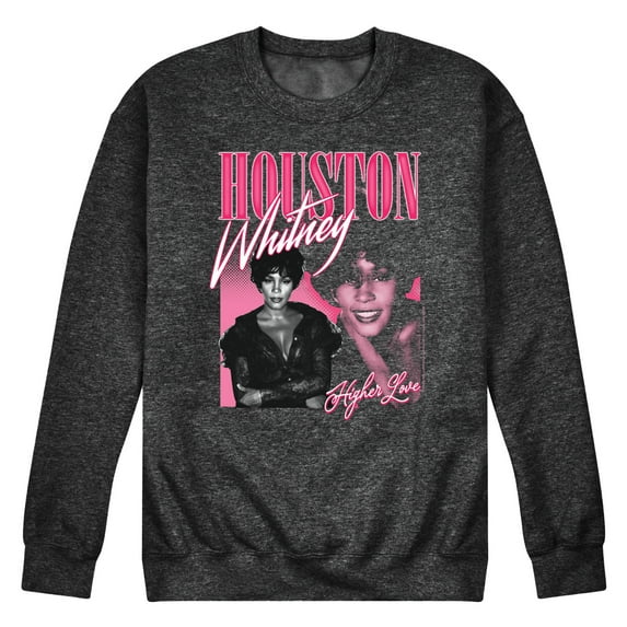 Whitney Houston - Higher Love - Men's Crew Neck Fleece Pullover