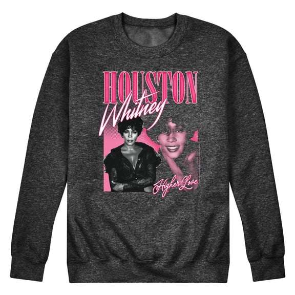 Whitney Houston - Higher Love - Men's Crew Neck Fleece Pullover