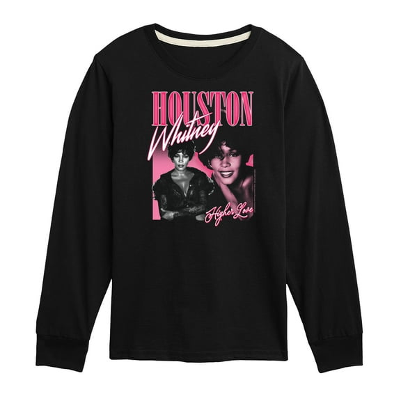 Whitney Houston - Higher Love - Toddler And Youth Long Sleeve Graphic T-Shirt