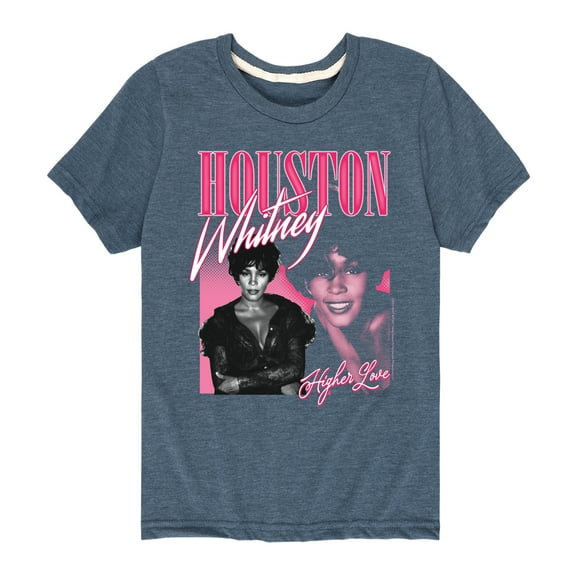 Whitney Houston - Higher Love - Toddler And Youth Short Sleeve Graphic T-Shirt