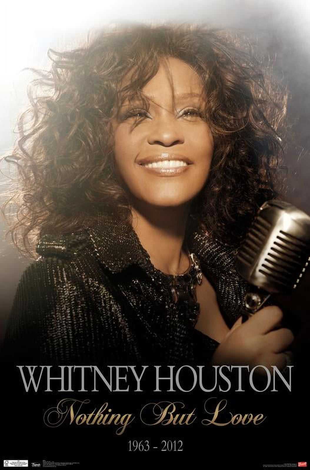 Whitney Houston Love Wall Poster, 22.375" x 34"