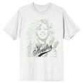 thumbnail image 1 of Whitney Houston Pencil Sketch Crew Neck Short Sleeve Men's White T-shirt-Medium, 1 of 4