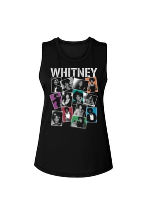 Whitney Houston Photos Black Women's Muscle Tank Top