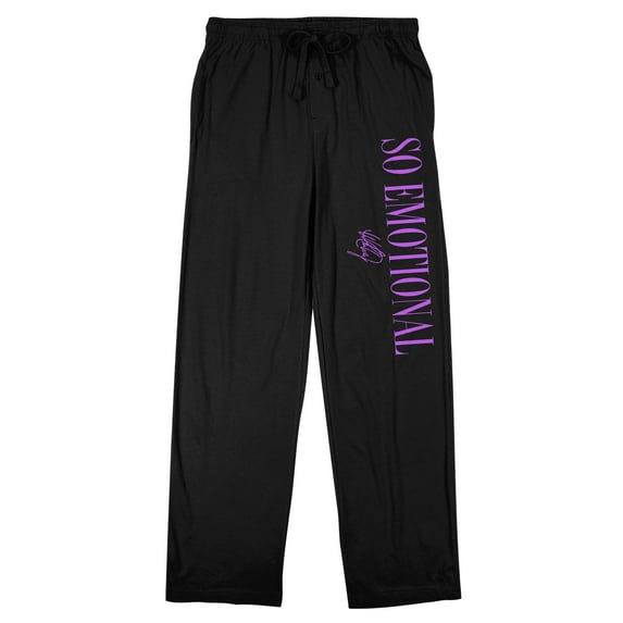 Whitney Houston So Emotional Men's Black Sleep Pajama Pants-XL