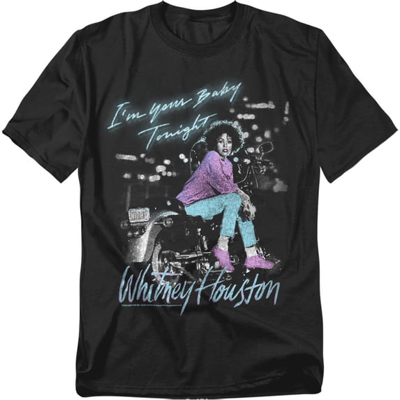 Whitney Houston T-Shirt Baby Tonight Unisex Graphic Tee for Men & Women