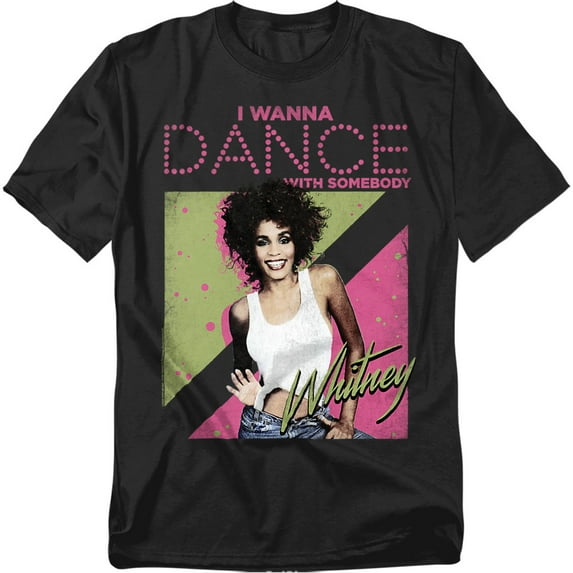Whitney Houston T-Shirt I Wanna Dance Unisex Graphic Tee for Men & Women