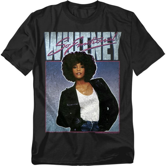 Whitney Houston T-Shirt So Emotional Unisex Graphic Tee for Men & Women