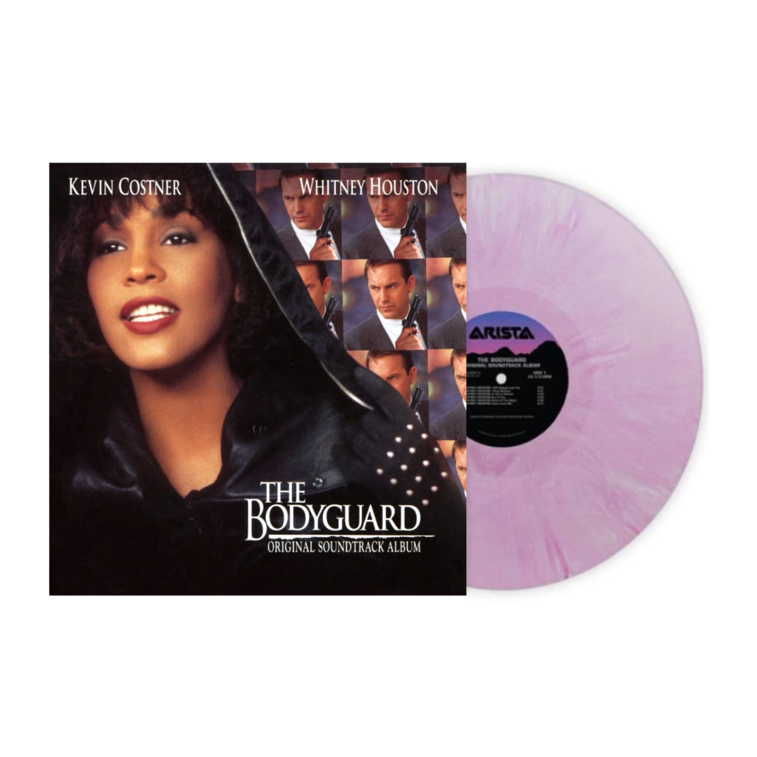 Whitney Houston - The Bodyguard Soundtrack Exclusive Limited Smoky Lavender Color Vinyl LP Record