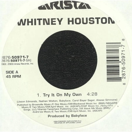 Whitney Houston - Try It On My Own - 7"