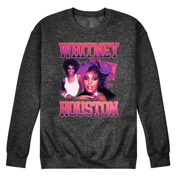 Whitney Houston - Vintage Whitney - Men's Crew Neck Fleece Pullover