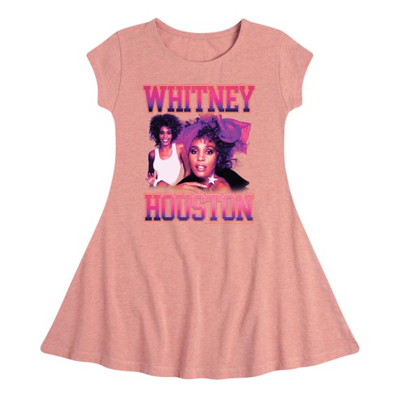 Whitney Houston - Vintage Whitney - Toddler And Youth Girls Fit And Flare Dress