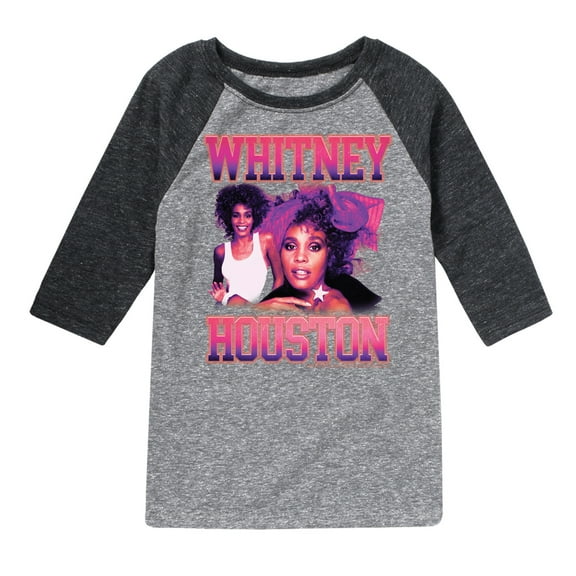 Whitney Houston - Vintage Whitney - Toddler And Youth Raglan Graphic T-Shirt