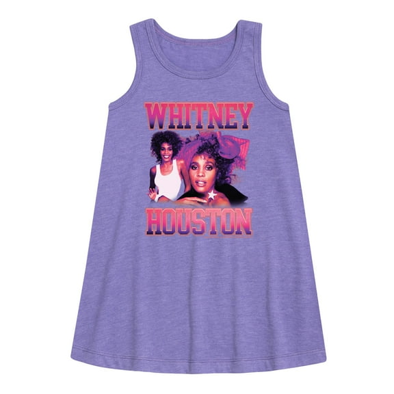 Whitney Houston - Vintage Whitney - Toddler and Youth Girls A-line Dress