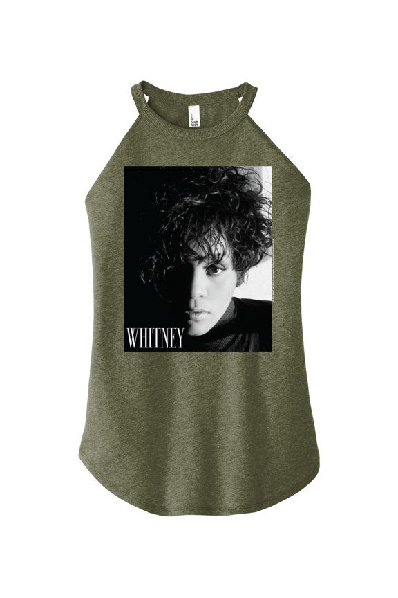 - Whitney Box - Juniors High Neck Tank Top