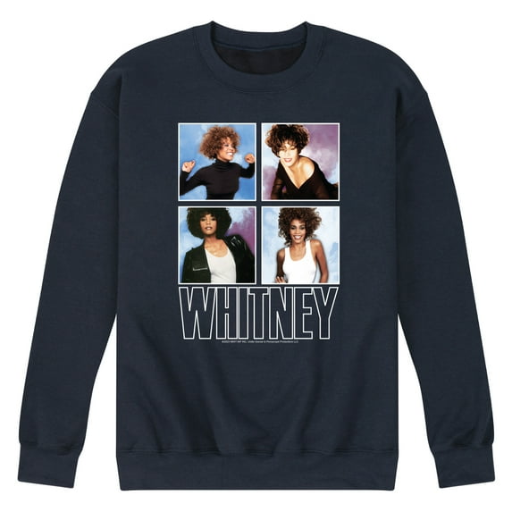 Whitney Houston - Whitney Grid - Men's Crew Neck Fleece Pullover