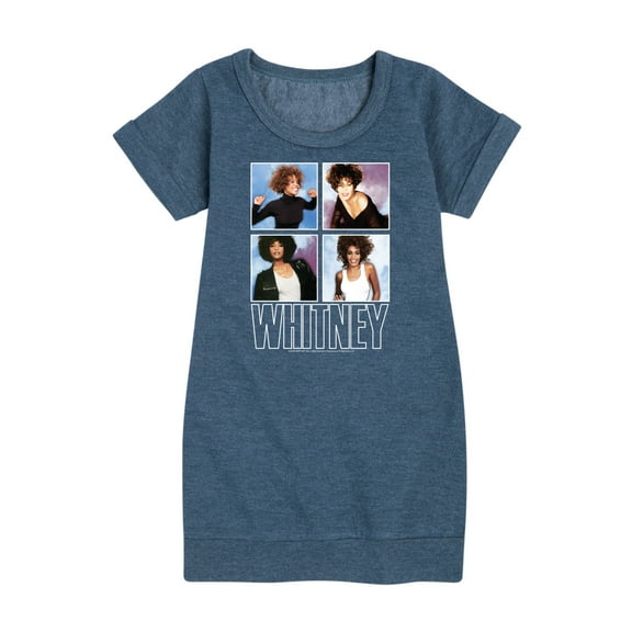 Whitney Houston - Whitney Grid  - Toddler And Youth Girls Fleece Dress