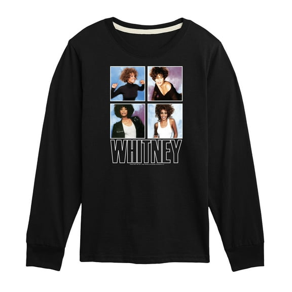 Whitney Houston - Whitney Grid - Toddler And Youth Long Sleeve Graphic T-Shirt