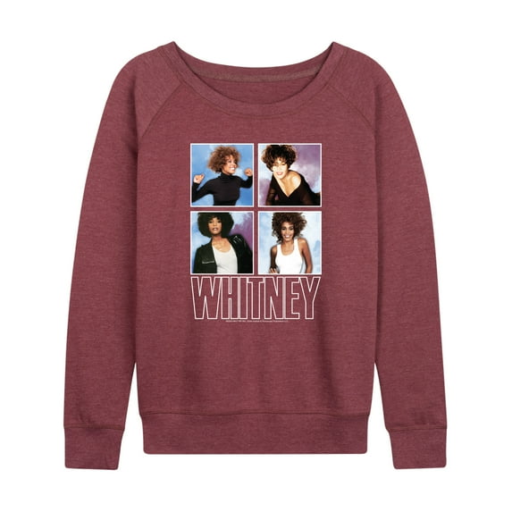 Whitney Houston - Whitney Grid - Women's Lightweight French Terry Long Sleeve Shirt