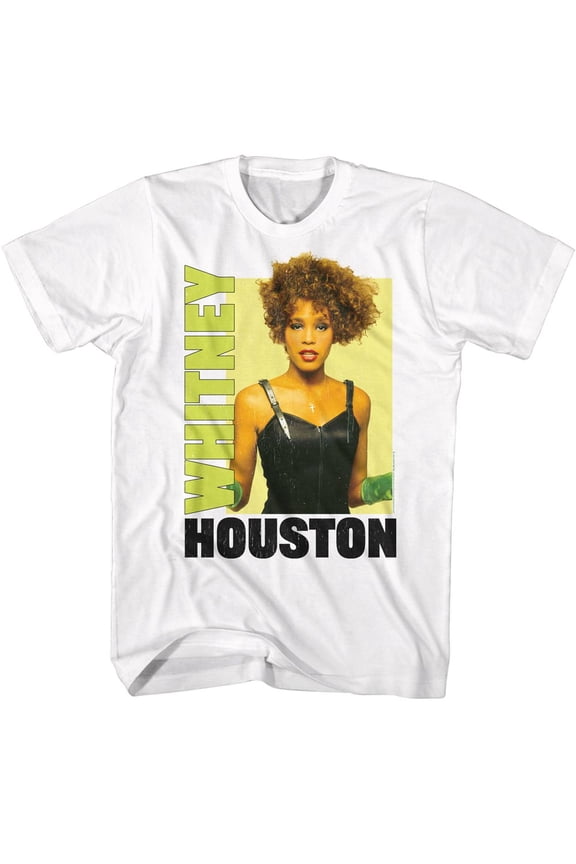 Whitney Houston With Gloves Box White T-Shirt