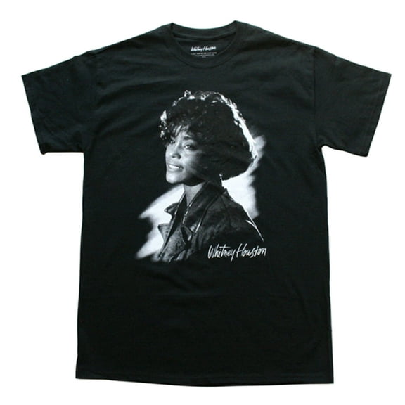 Whitney Houston Women's Black T-Shirt (Medium)
