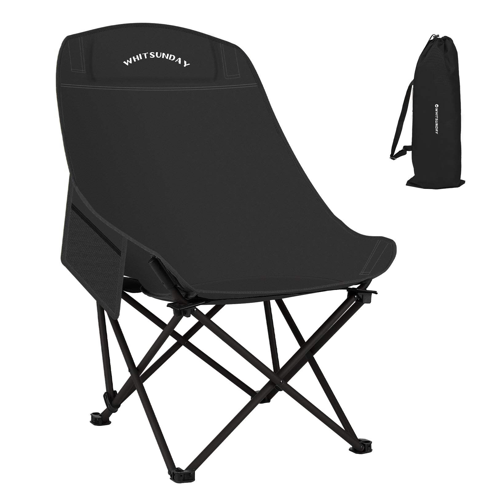 Outdoor Camping Chair Compact Portable Folding Chairs Ultralight Moon Chair Lightweight For Camping Backpacking Hiking Beach Garden I298618983