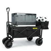 Whitsunday Folding Wagon 8 Heavy Duty Wheels with Rear Storage Standard Size PLUS