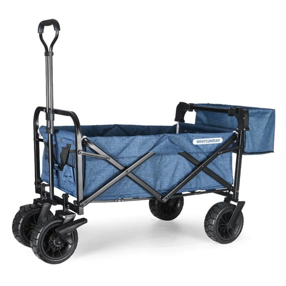 Whitsunday Folding Wagon 8" Heavy Duty Wheels with Rear Storage (Standard Size PLUS)