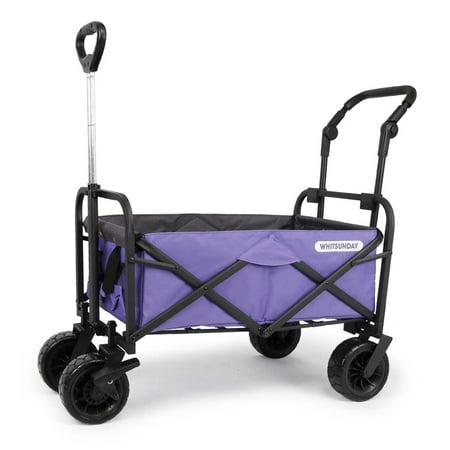 Whitsunday Folding Wagon 8" Heavy Duty Whlees with Push Bar (Standard Size PLUS)