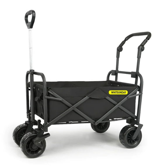 Whitsunday Folding Wagon 8" Heavy Duty Whlees with Push Bar (Standard Size PLUS)