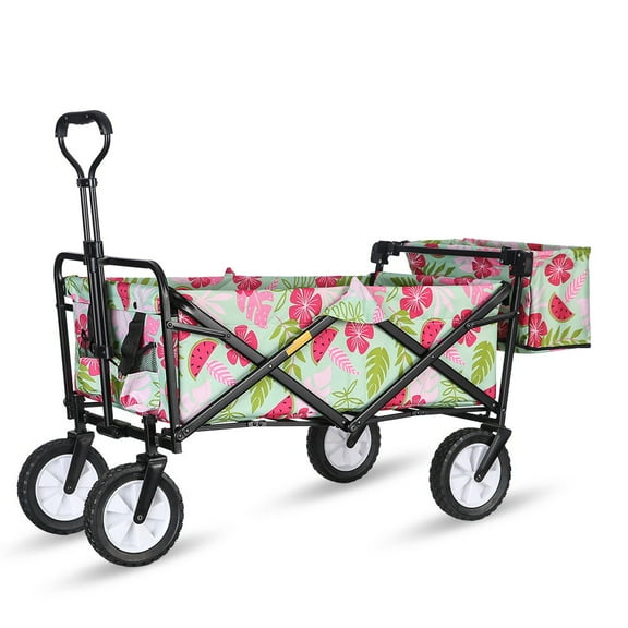 Whitsunday Folding Wagon 8" Standard wheels with Rear Storage (Standard Size)