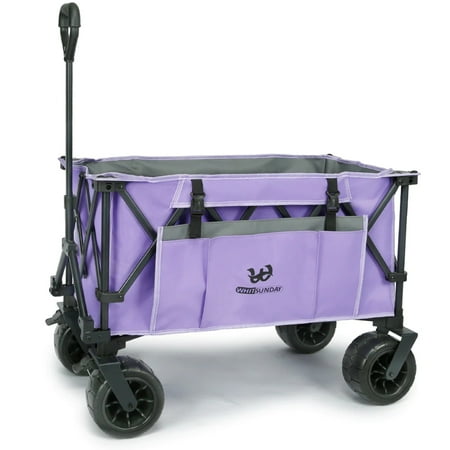 Whitsunday Moko Compact Plus Folding Wagon Cart with Fat Wheels