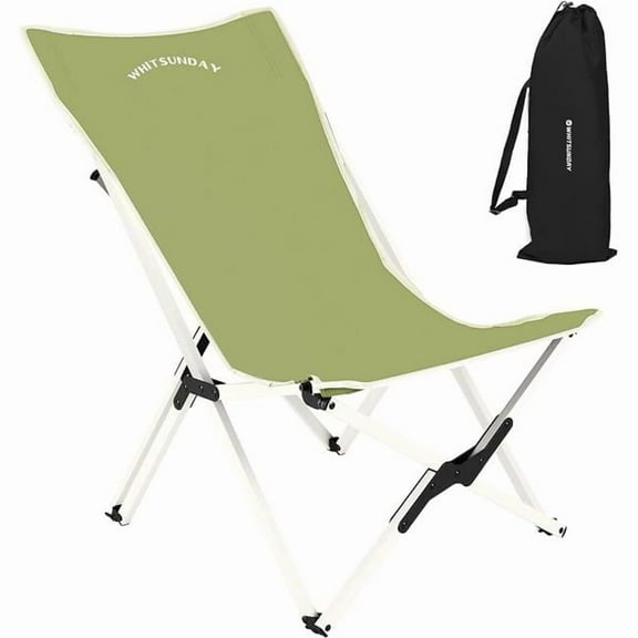 Whitsunday BC-Green Outdoor Camping Folding Butterfly Chair with Pillow, Green