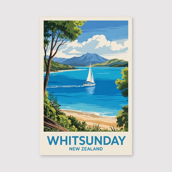 Whitsunday Travel Print Canvas Wall Art, Whitsunday Wall Hanging Home decor Whitsunday Canvas Art, Wall Art Australia Travel Print Canvas Whitsunday-1WN4159
