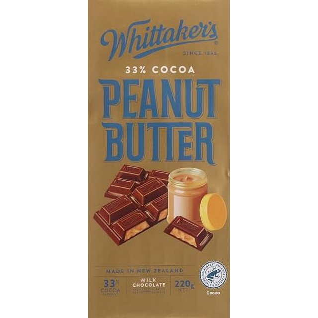 Whittaker's Chocolate Block 200g (Made in New Zealand) (Peanut Butter