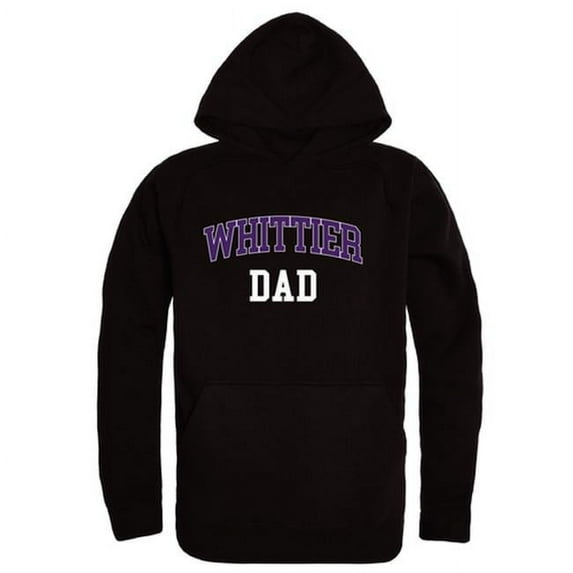 Whittier College Poets Dad Hoodie, Black - Small