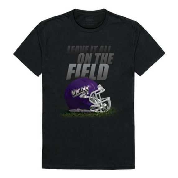 Whittier College Poets Gridiron T-Shirt, Black - Extra Large