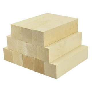 ODOMY Basswood Carving Block Set,12Pcs Unfinished Wood Carving
