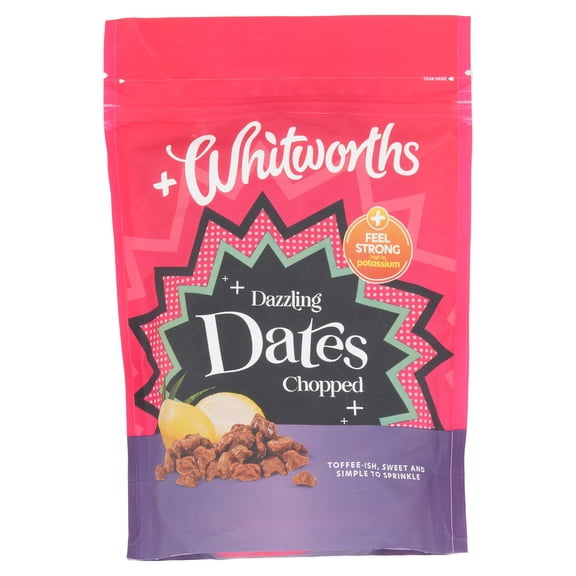 Whitworths Chopped Dates 250G, Imported from Britain