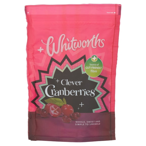 Whitworths Cranberries 130G, Imported from Britain