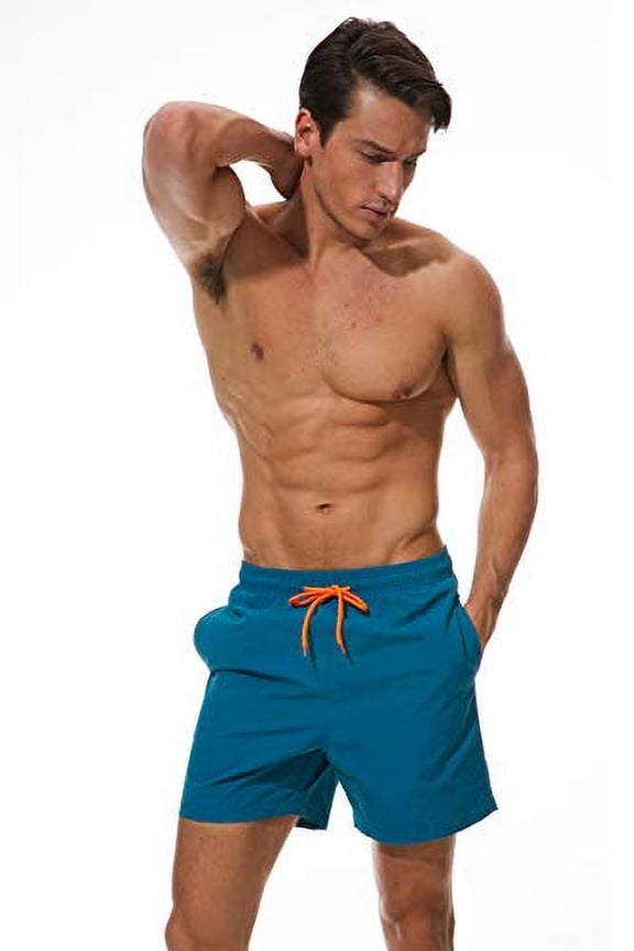 Swimming Shorts/Trunks for Men, Quick Dry Material, Lightweight Comfortable and Breathable Material  Various Sizes, Outdoor Sports, Swimming, Beach Party and More