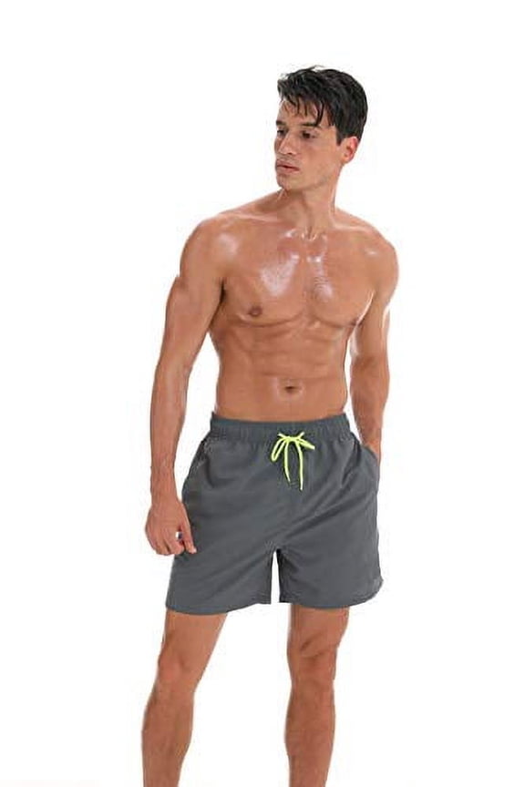 Swimming Shorts/Trunks for Men, Quick Dry Material, Lightweight Comfortable and Breathable Material – Various Sizes, Outdoor Sports, Swimming, Beach Party and More