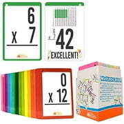 WhizBuilders Multiplication Flash Cards for 3rd Grade Toddlers : 169 Math Manipulatives FlashCards, Multiplication and Division Times Table, Learning Card Games Kids, 1st 2nd 4th 5th 6th Grade