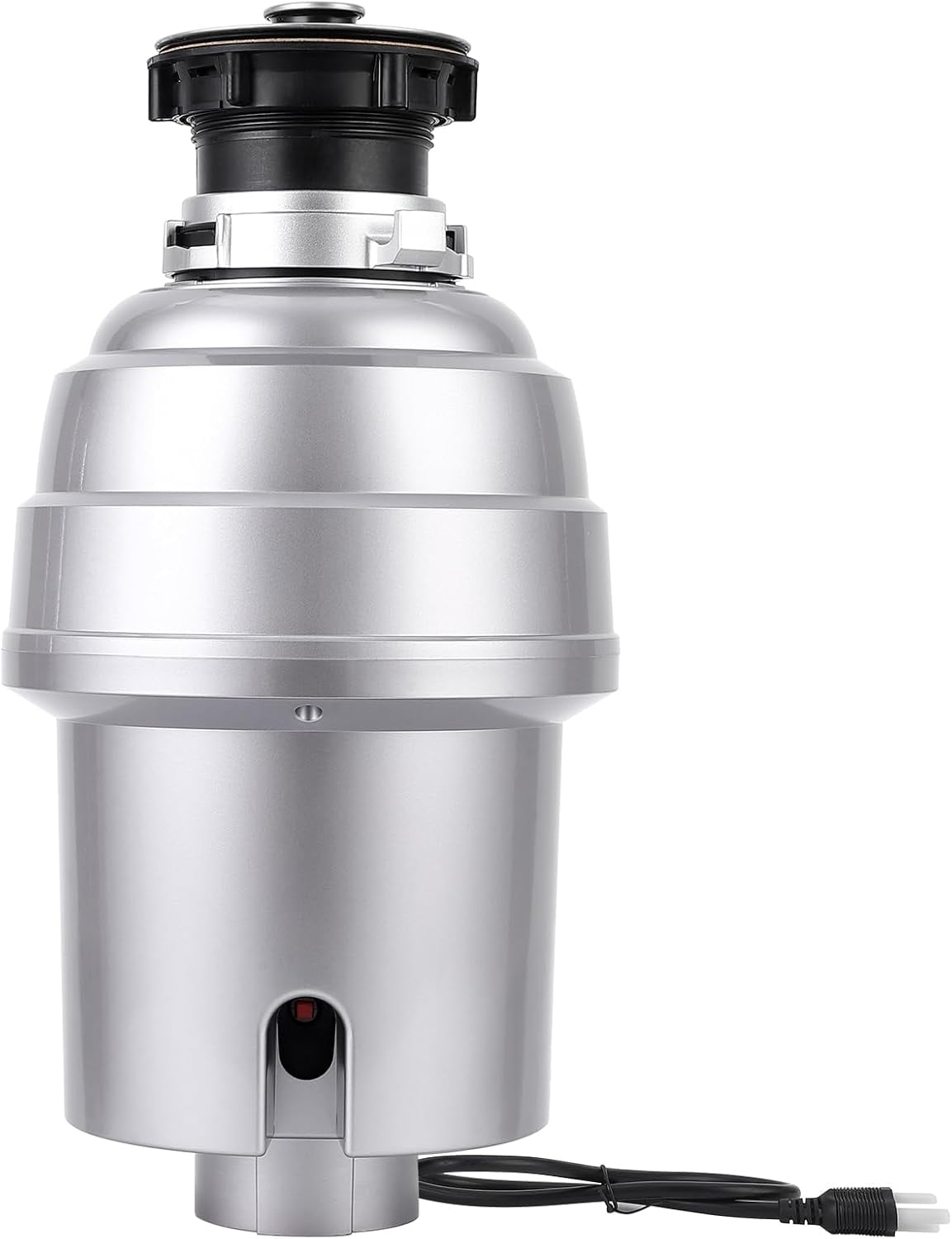 WPOND 1/2 HP Economy Garbage Disposal for Kitchen Sink, Continuous Feed Garbage Disposal with Dishwasher Connection, Stainless Steel 3 Stage Grinding, Splash Guard,Silver